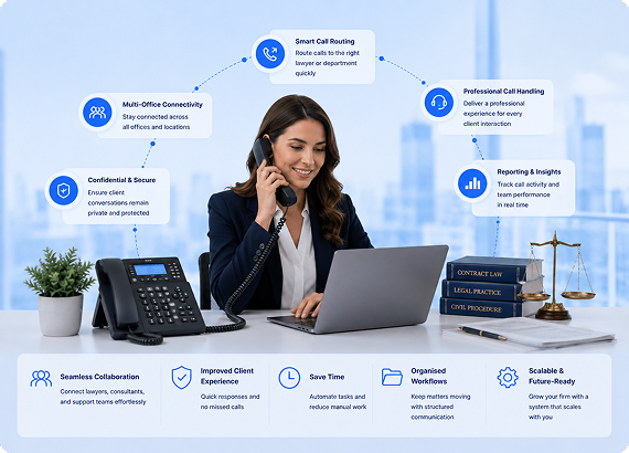 Legal & Law Firm Phone Systems Designed Around Real Legal Workflows