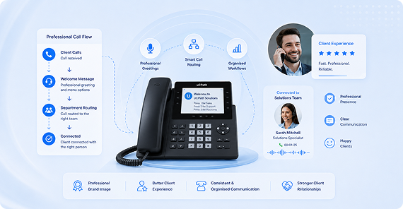 Finance & Professional Services Phone Systems professionalism and client experience