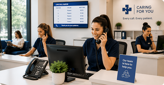 Healthcare & Medical Phone Systems Support busy reception teams