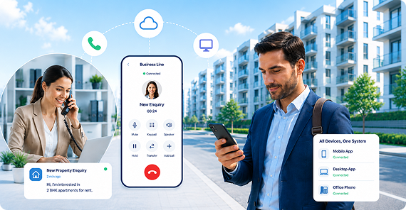 Real Estate & Property Phone Systems Support mobile agents and property managers