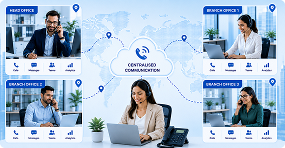 Real Estate & Property Phone Systems Support multi-office operations